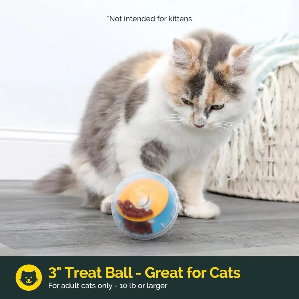 IQ Treat Dispenser Ball – Interactive Dog & Cat Toy