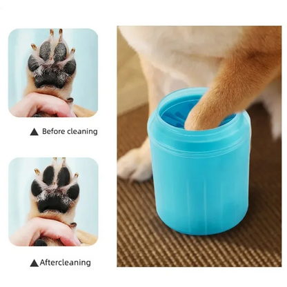 Dog Paw Cleaner Cup Soft Silicone Combs Portable Outdoor Pet Foot Washer Paw Clean Brush Quickly Wash Foot Cleaning Bucket